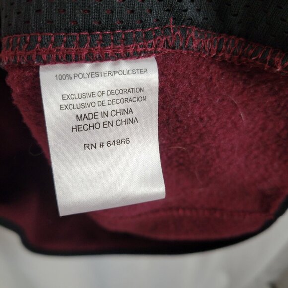 Lee XXL Regular Fit Men's Zip Up Jacket long sleeves 2XK Marled red/black pocket - Picture 10 of 10